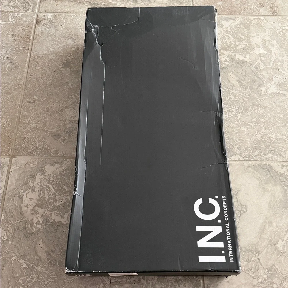 I.N.C. Damoni Mid-Heel Over-the Knee Black Smooth Boots in Black, Size 6, NEW